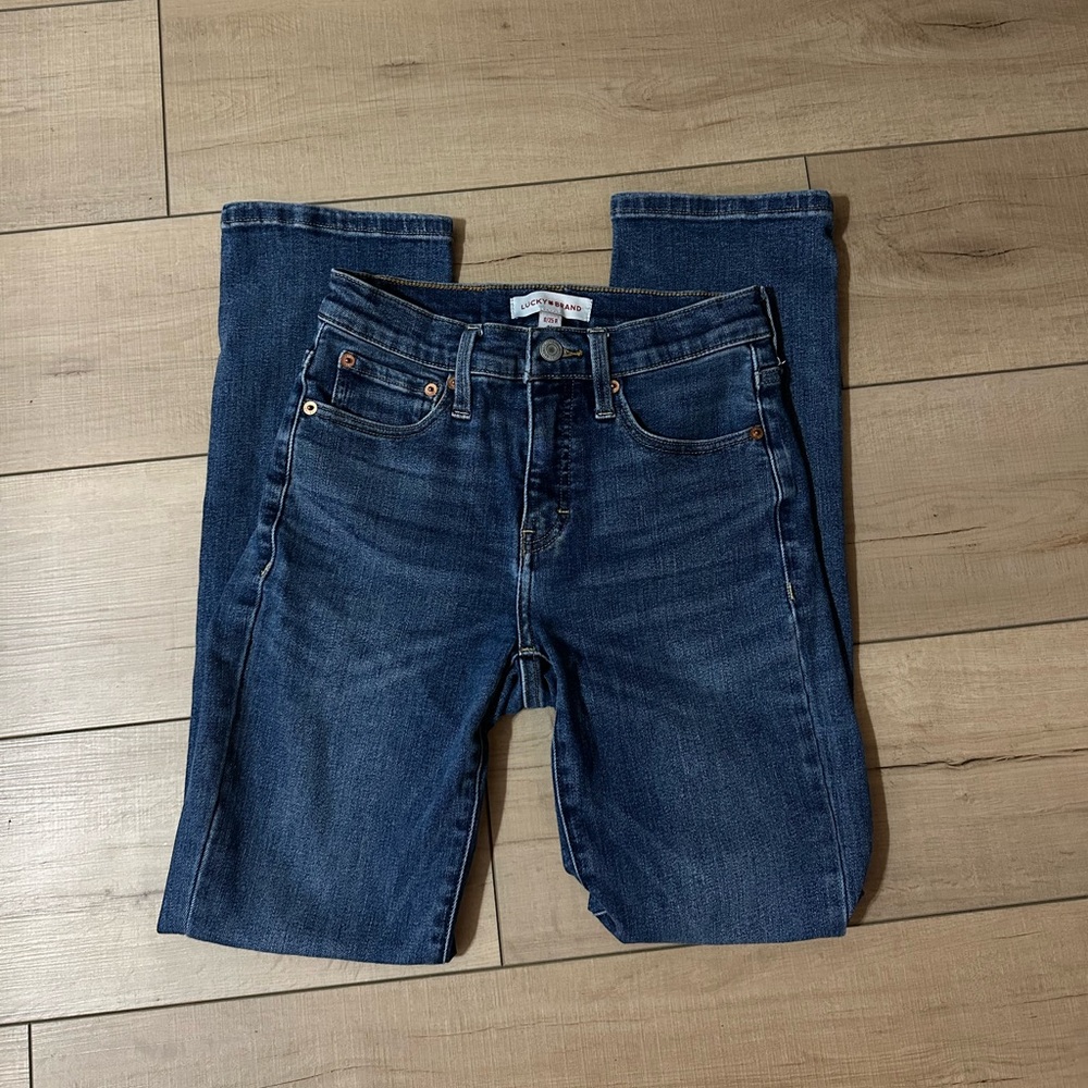 Lucky Brand Zoe High Rise Straight Jeans